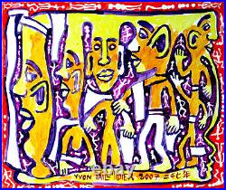 Yvon Taillandier Peinture sur toile Acrylique Signée Datée 2007 Trés bon état