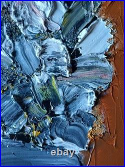 ZAEL, (cotation J. A Akoun) POT AUX FLEURS BLEUES