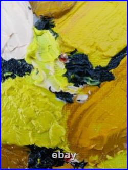 ZAEL, (cotation J. A Akoun) POT AUX FLEURS JAUNES