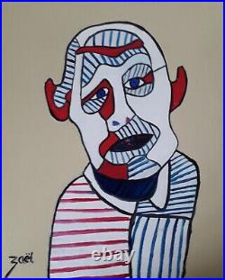 Zael, Jean Dubuffet Autoportrait